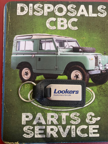 Vintage Lookers Land Rover Car Keyring Keychain Collectable Leather