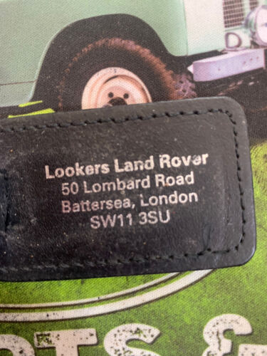 Vintage Lookers Land Rover Car Keyring Keychain Collectable Leather