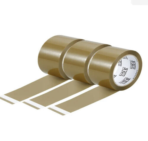 3 Rolls of Packing Packaging Tape 68mx48mm Parcel Sealing
