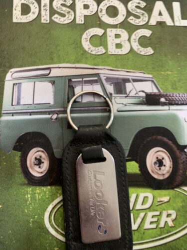 Vintage Lookers Land Rover Car Keyring Keychain Collectable Leather