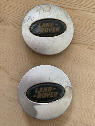 2 X Land Rover 63mm wheel centre cap. RRJ500030XXX in poor condition. see pics