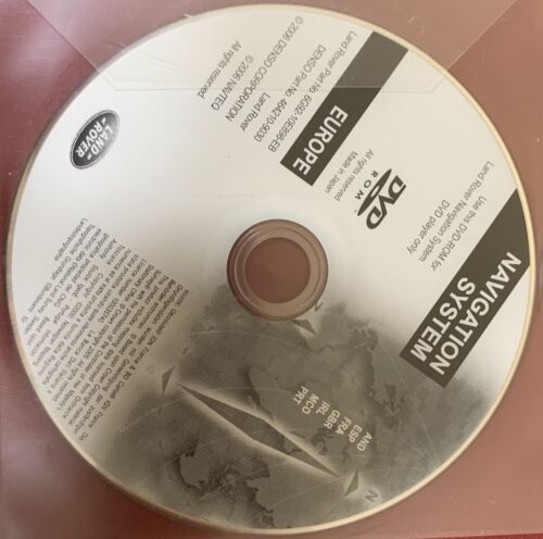 LAND ROVER LANDROVER SAT NAV DISC 2007 EUROPE SAT-NAV DVD 6G92-10E898-EB