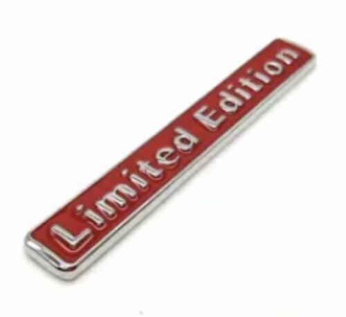 RED LIMITED EDITION logo Badge Fits All Cars, Fridges, Limited UK STOCK.