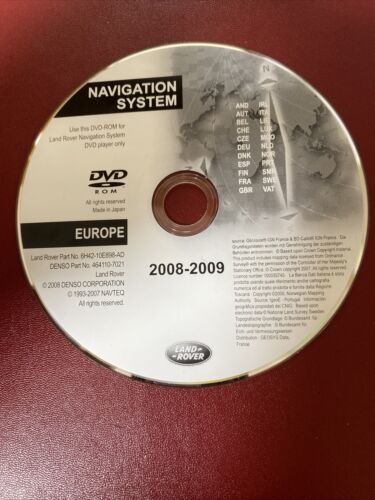 FOR RANGE ROVER SATELLITE NAVIGATION DVD LR: 6H42-10E898-AD DENSO:464110-7021