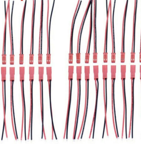 1 x JST SM-2Pin Connector Plug Cable Male + Female With 100mm Length Wire 22AWG