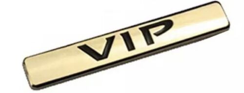 2x VIP v.i.p. Car Badges,Silver Tailgate Custom Badge. 95X15mm LIMITED UK STOCK.