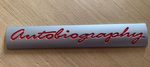 VERY RARE AUTOBIOGRAPHY RED Badge To Fit Any Vehicle, Limited UK STOCK