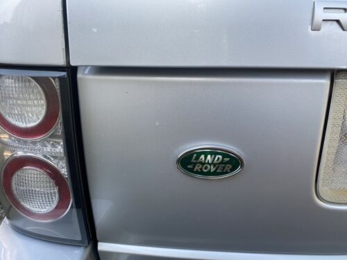 Used Oval Badge For Land Rover(Opal Green) & New Mounting Plinth(Chrome Effect).