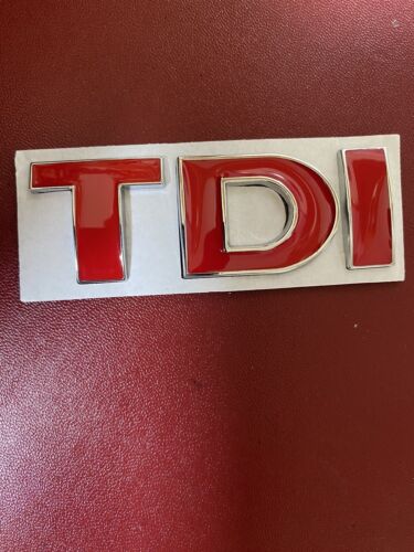 3D TDI Chrome Logo FITS ANY VEHICLE OR MAN-CAVE, Tool Box, Shed Caravan Cupboard