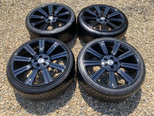 Reduced 4x Range Rover 22 inch Alloy Wheels And Tyres Powder Coated REFURBISHED.