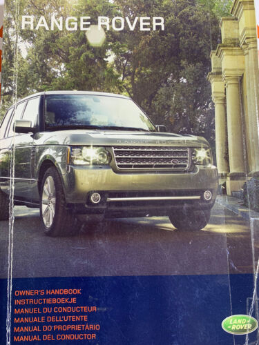 Range Rover Owners Manual Handbook 2009 - 2012 Book Only.