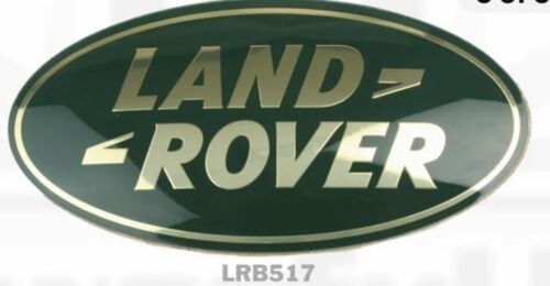 1x Used Land Rover Green And Gold oval Badge Front Or Rear Logo Vogue Sport L322