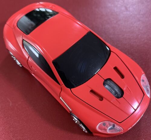 UK STOCK Red Aston Martin Car Wireless Optical Mouse Cordless game PC Laptop USB