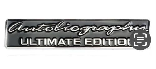 2x AUTOBIOGRAPHY ULTIMATE EDITION, Badges, Fits All Cars, Limited UK STOCK