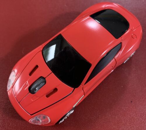 UK STOCK Red Aston Martin Car Wireless Optical Mouse Cordless game PC Laptop USB