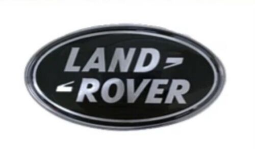 2x Used Land Rover Black & Silver oval Badge Front & Rear Logo Vogue Sport L322