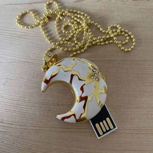 Novelty Cresent Pendant Flash Drive  Memory Stick Gift Storage Gift USB 2.0  