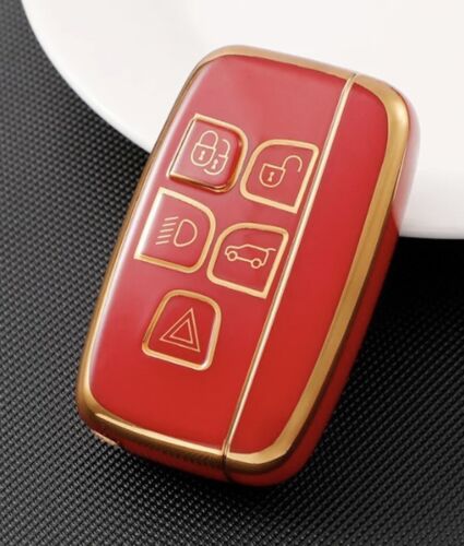 Red Protective Key Cover Case Range Rover Evoque Discovery freelander2