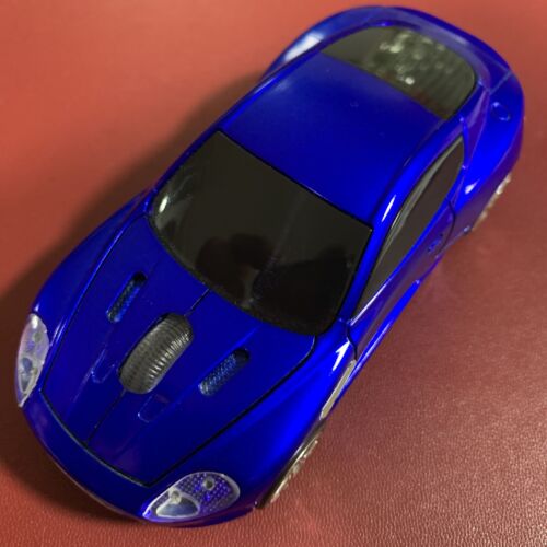 UK STOCK Aston Martin Car Wireless Optical Mouse PC Laptop USB Dark Blue Edition