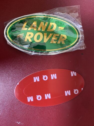 Used Oval Badge For Land Rover(Bright Green) & Mounting Plinth(Chrome Effect).