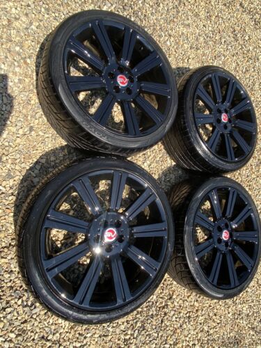 Reduced 4x Range Rover 22 inch Alloy Wheels & Tyres, Powder Coated, REFURBISHED