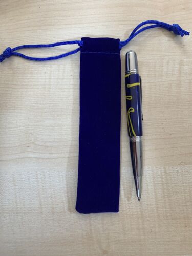 Collectable Trendy Colour, Platinum, handcrafted pen. Last One Available.