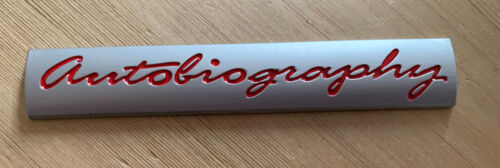 Red AUTOBIOGRAPHY BADGE Fits Any Vehicle Exterior Interior Very Limited UK Stock