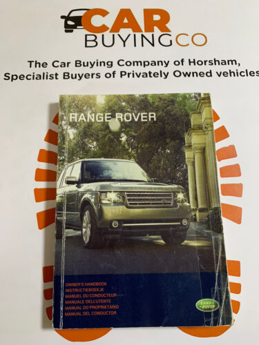 Range Rover Owners Manual Handbook 2009 - 2012