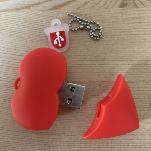 Red Heart Pendant Flash Drive Memory Stick Gift Storage Gift USB 2.0  