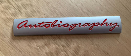 VERY RARE AUTOBIOGRAPHY RED Badge To Fit Any Vehicle, Limited UK STOCK