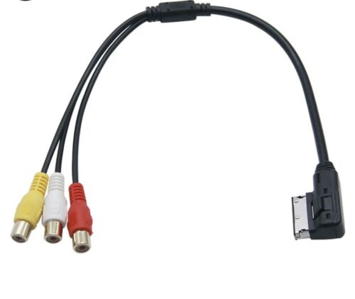 AMI MMI RCA 3RCA DVD Video Audio Input AUX Cable Wire For VW For Audi A3 A4 A6