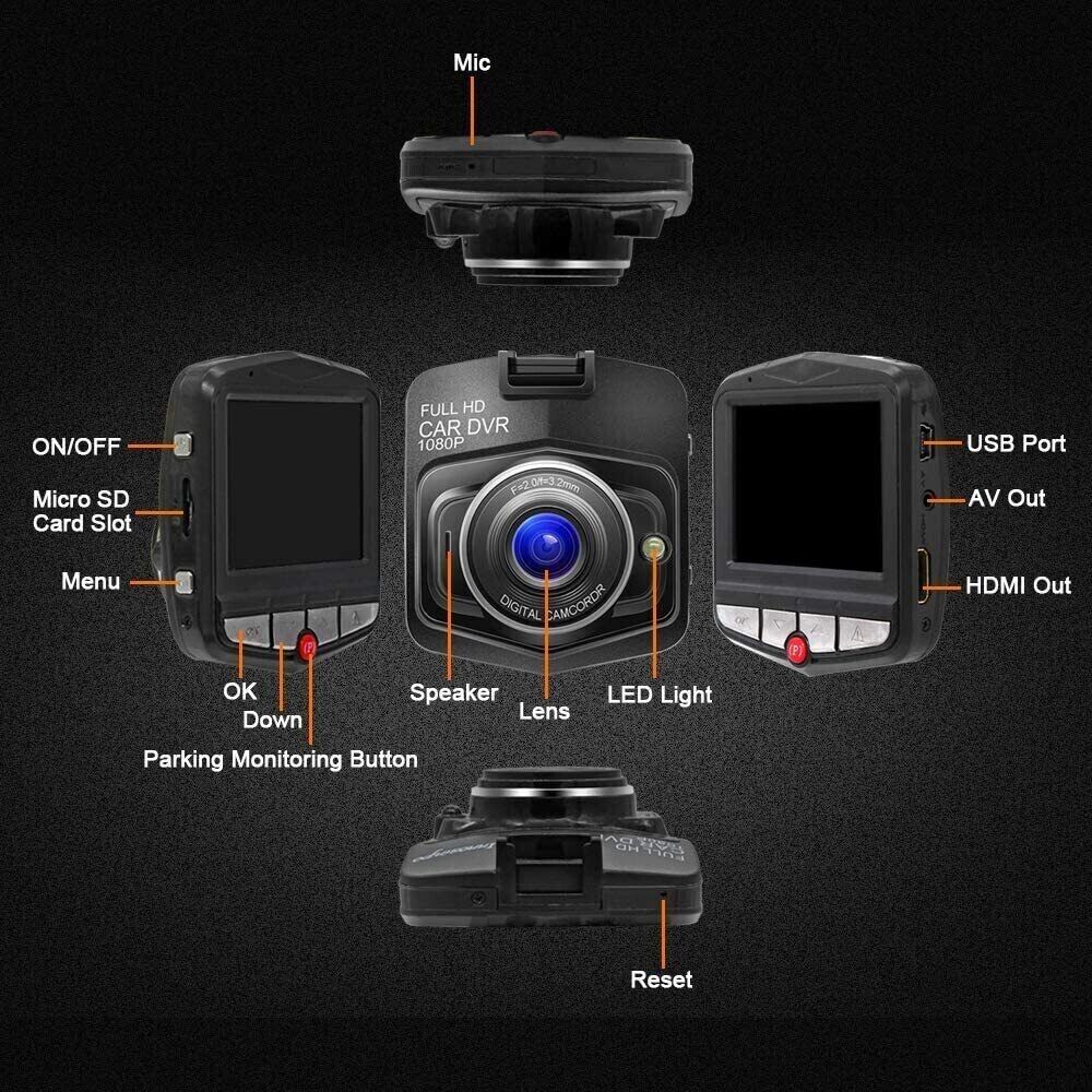 Apachie Mini Car DVR HD Front 1080P Camera Video Dash Cam Recorder Night Sensor