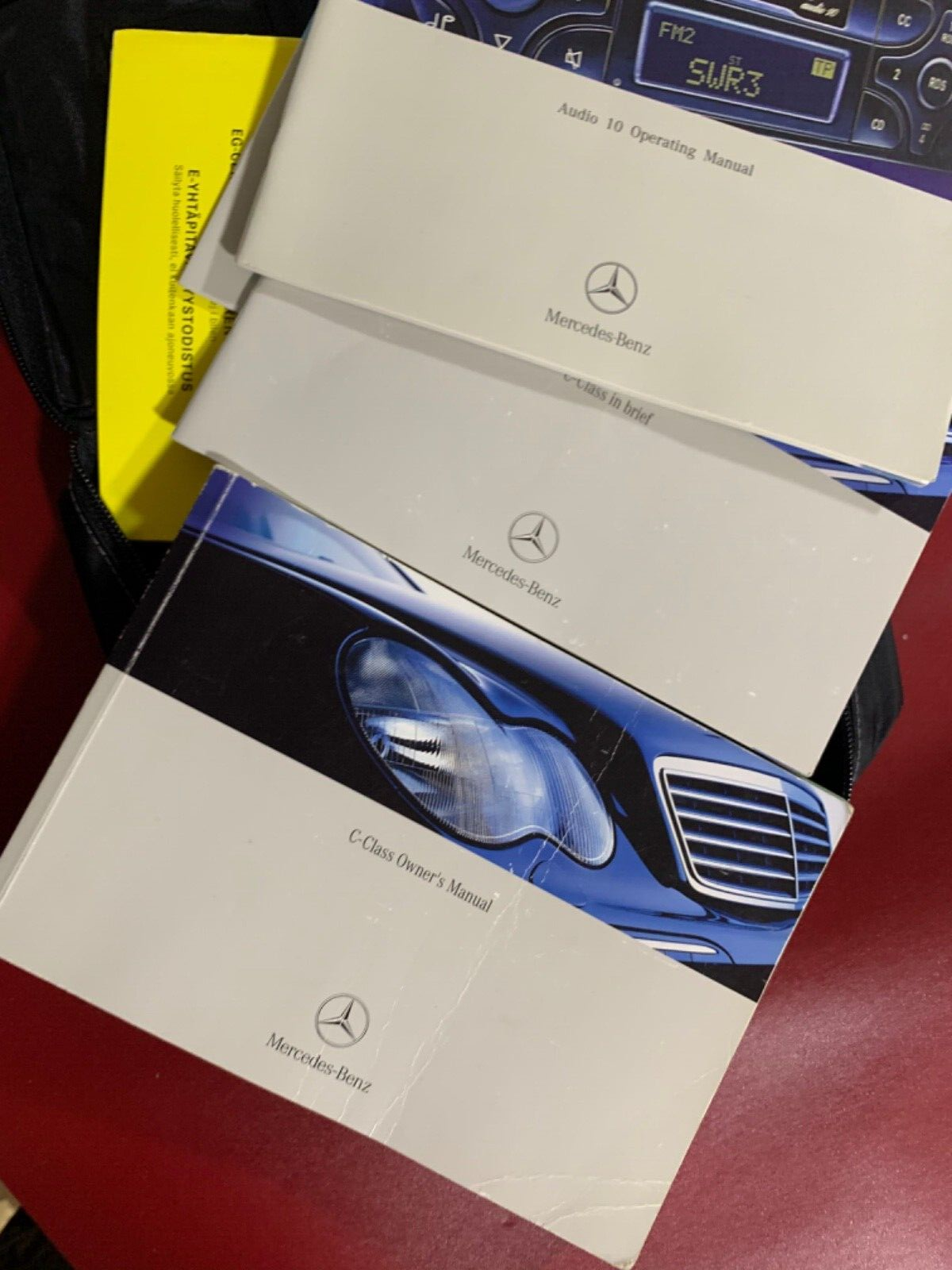 MERCEDES C CLASS W203 OWNERS MANUAL, DEALERSHIP,RADIO HANDBOOK FOLDER BOOK PACK