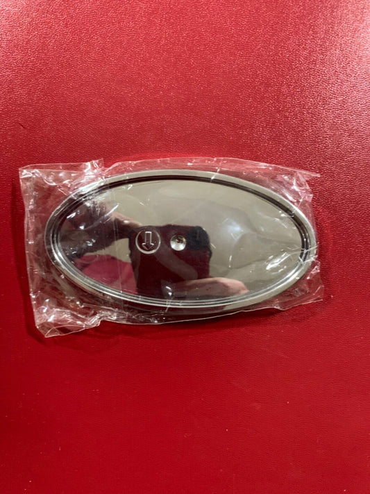 Chrome Oval Badge mount fits Any vehicle. Plus Badge If Required.