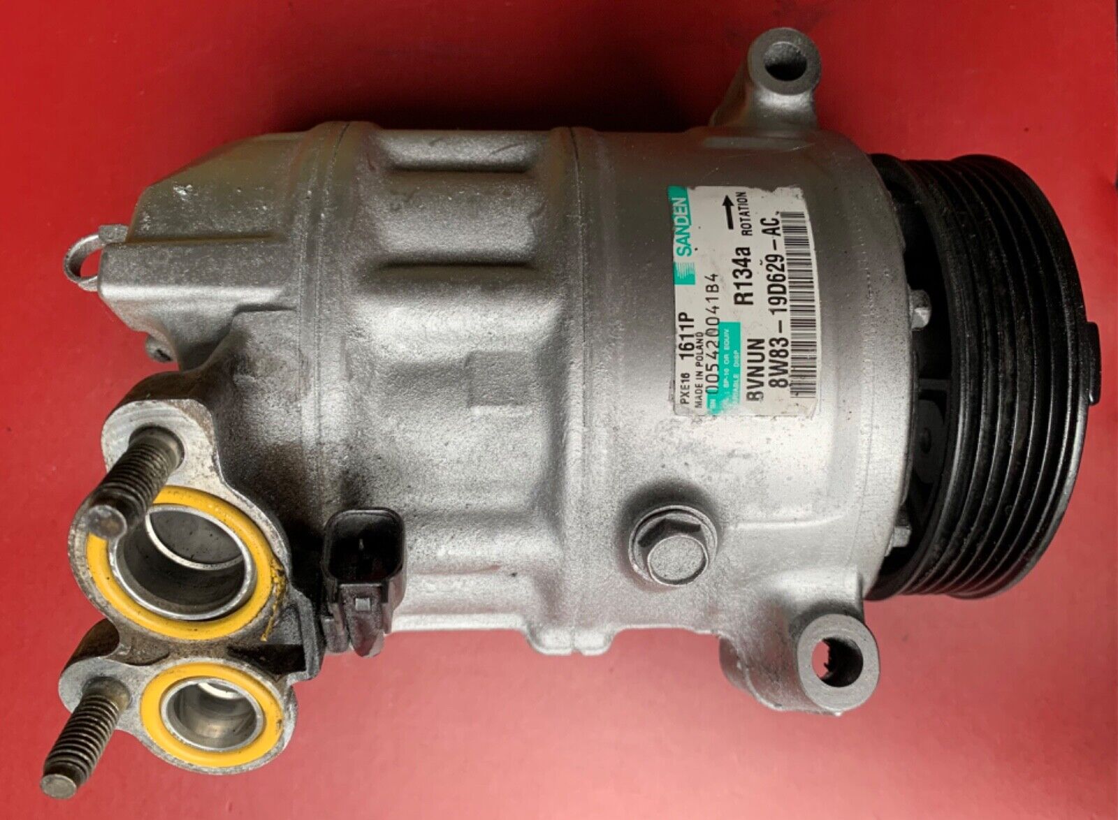 8W83-19D629-AC RANGE ROVER, JAGUAR XF X250 5.0 2009 A/C COMPRESSOR PUMP 11807329