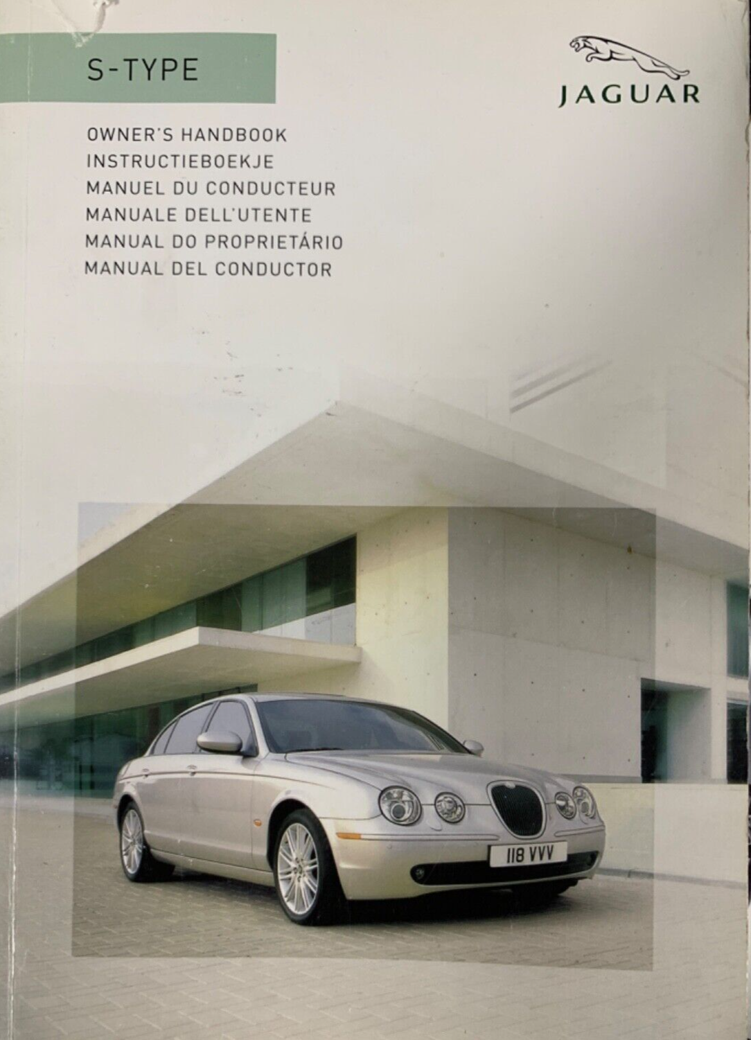 Genuine OEM Jaguar S-type Owners Handbook/Manual and Pack 04-07 Leather Case.