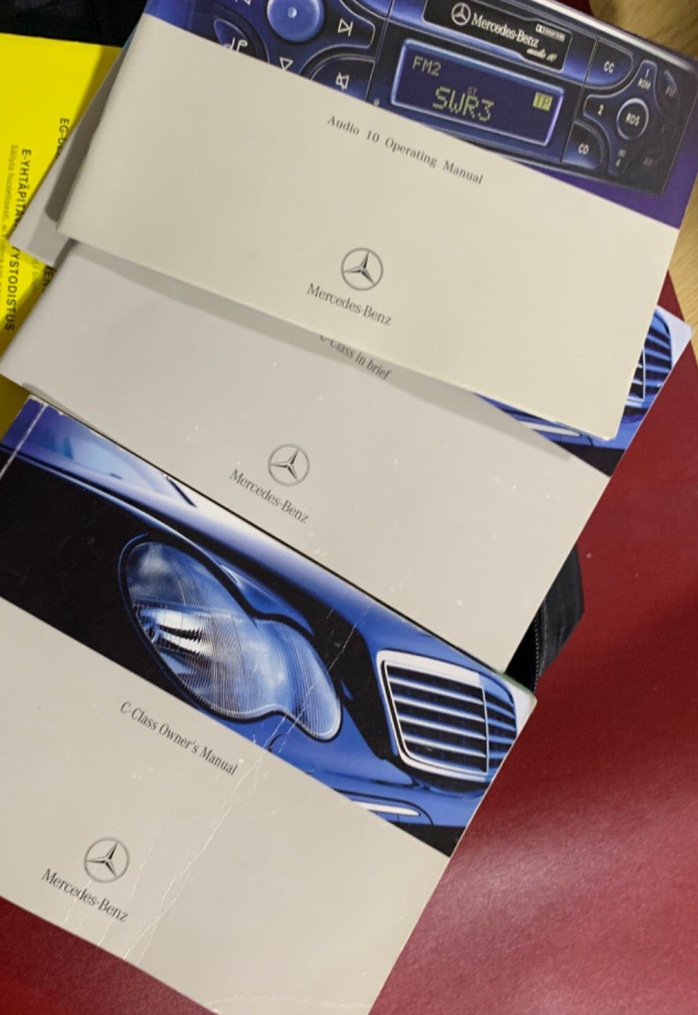 MERCEDES C CLASS W203 OWNERS MANUAL, DEALERSHIP,RADIO HANDBOOK FOLDER BOOK PACK