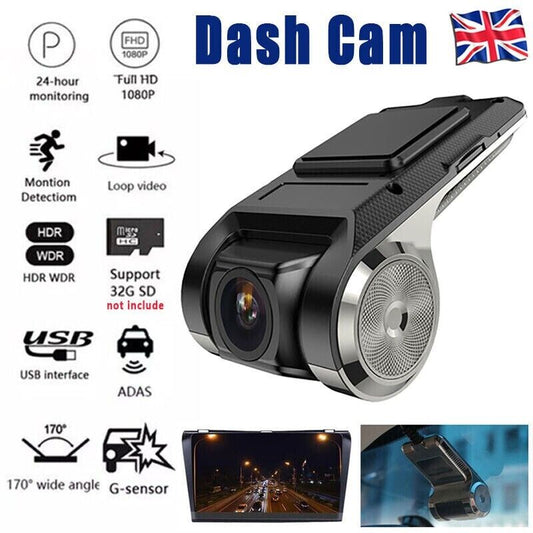 Car Mini Dash Cam DVR Camera Video Recorder Night Vision ADAS LTD UK Stock