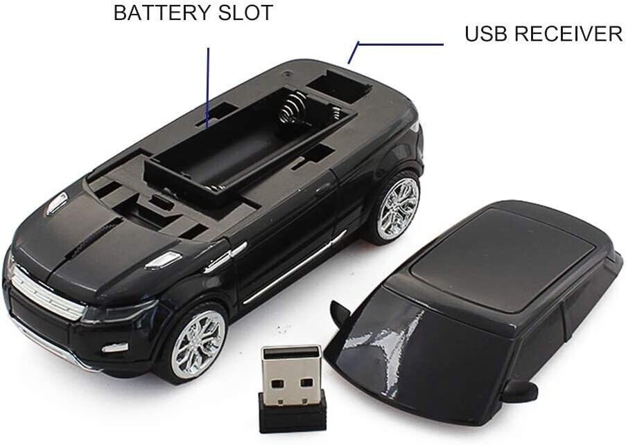 UK STOCK, BLACK Range Rover Wireless Mouse Limited Availability UK Stock