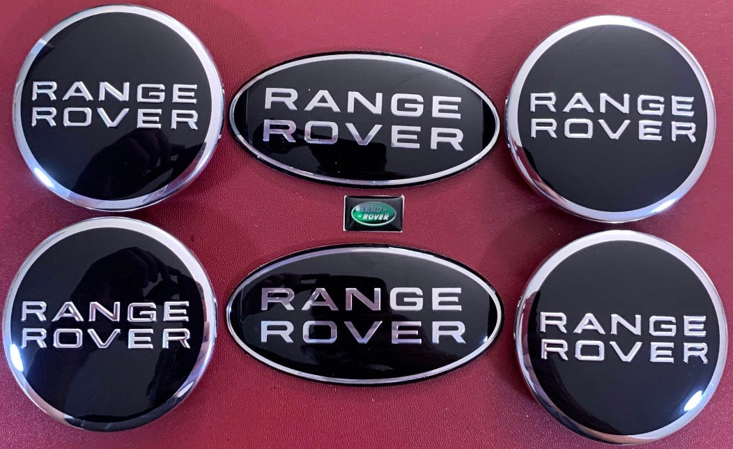 Range Rover Centre Caps, Logo Front, Rear Badges & Small Interior Logo