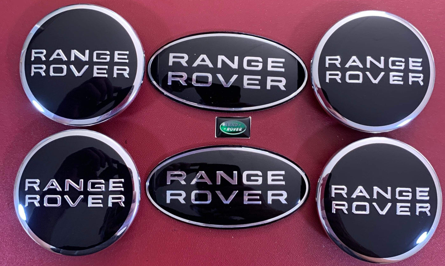 Range Rover Centre Caps, Logo Front, Rear Badges & Small Interior Logo