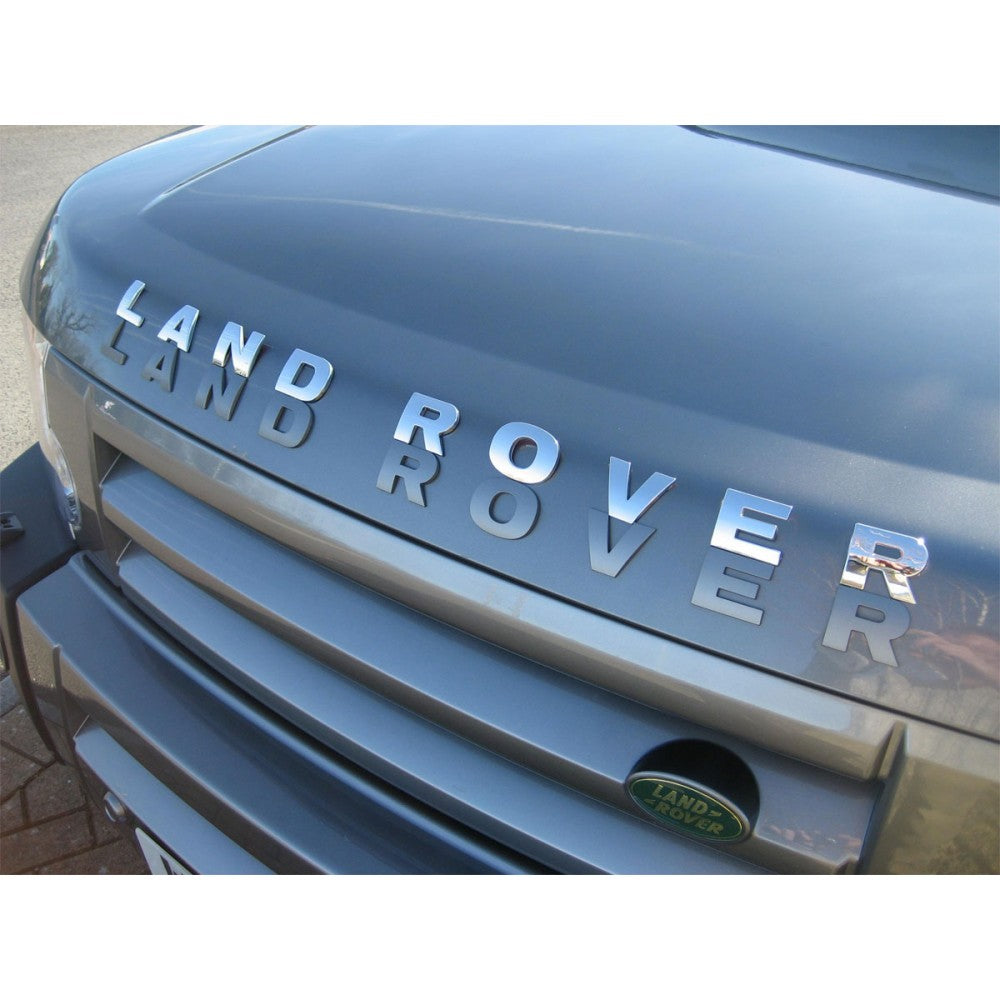 1X Land Rover Bonnet / Tailgate Logo / Letters, 2002 Onwards Fits Most Land Rovers.