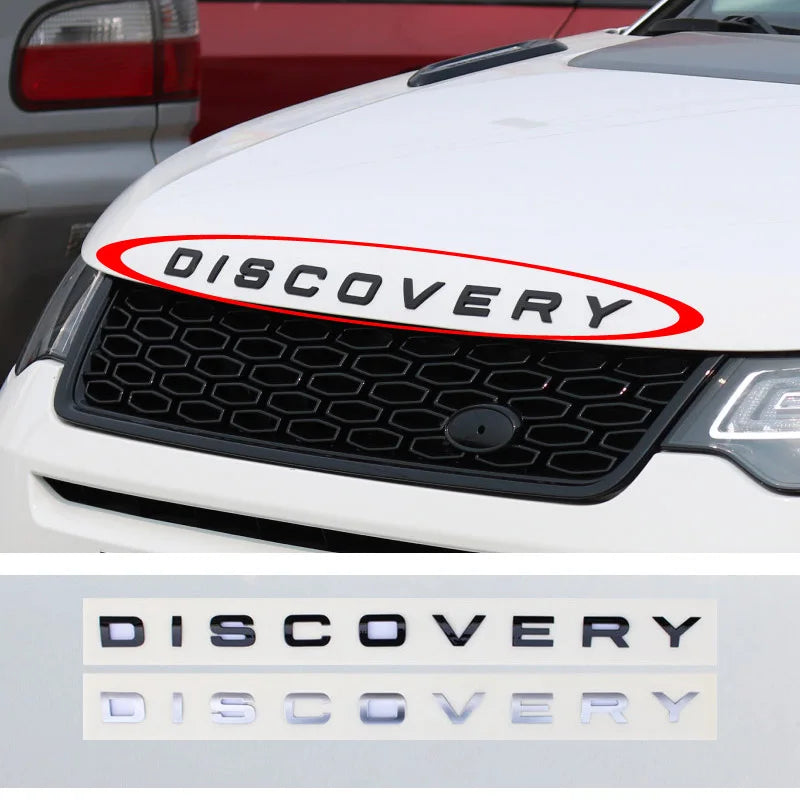 DISCOVERY Bonnet / Tailgate Logo / Letters, Fits Most Land Rovers.