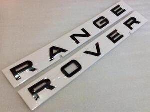 1x Range Rover Bonnet / Tailgate Logo / Letters, 2002 Onwards Fits Most Range Rovers.