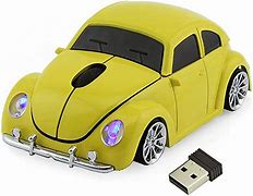 1x CUSTOM DUB VW BEETLE 2.4GHZ wireless mouse PC Laptop MAC Red LIMITED UK STOCK