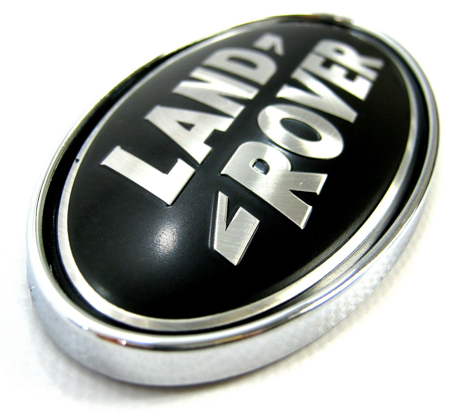 2x Land Rover Black & Silver oval Badge Front & Rear Logo Vogue Sport L322 PLUS REAR OVAL MOUNT, SEE OUR PICS!