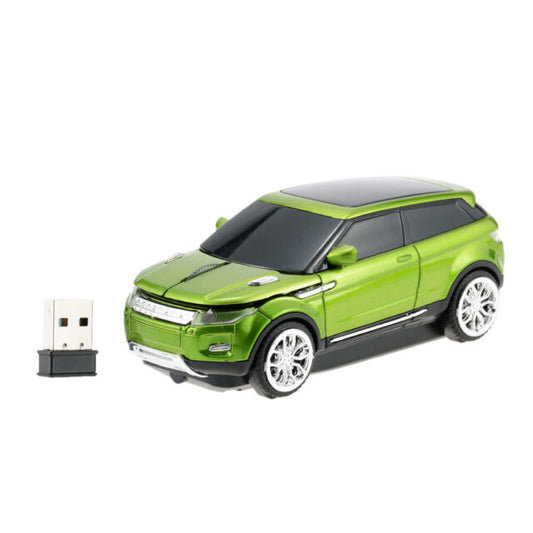 UK STOCK, FUNKY GREEN Range Rover Wireless Mouse Limited Availability